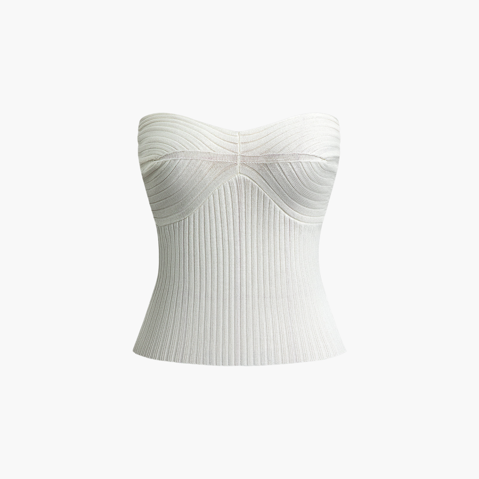 Vérae | Bustier Côtelé Sans Bretelles