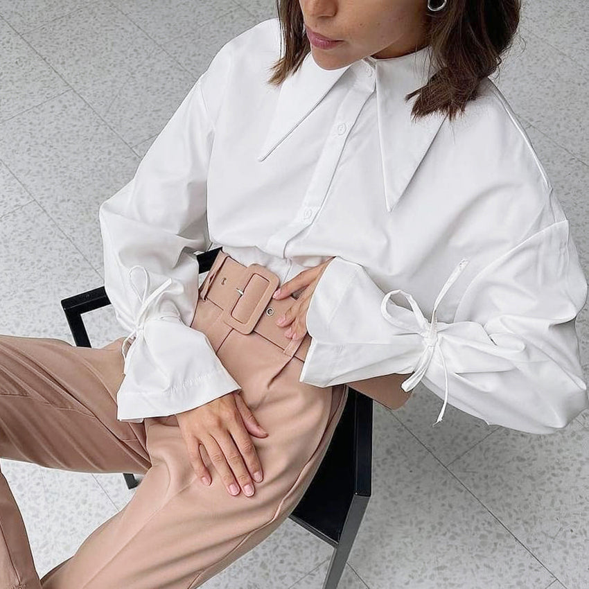 Vérae | Blouse Avec Collier Déclaratif