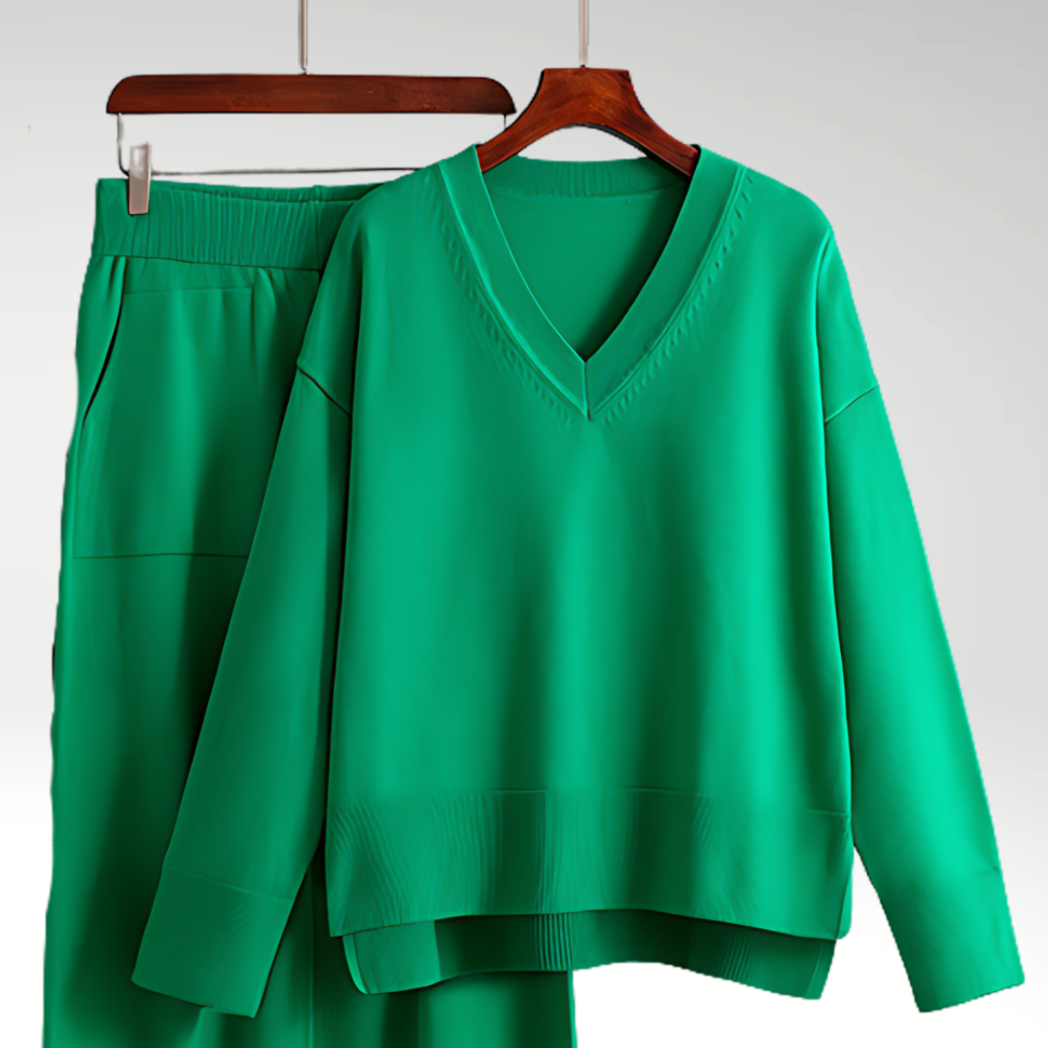 Vérae | Ensemble deux pièces V-neck de luxe