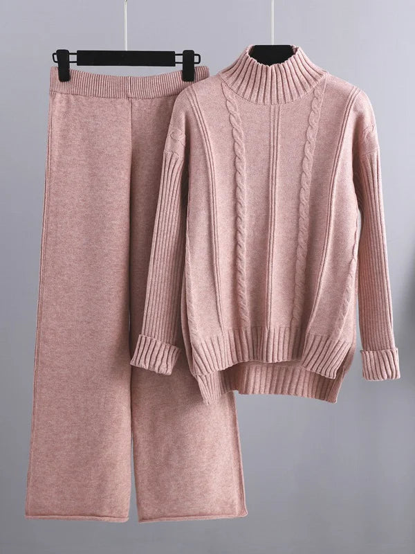 Vérae | Ensemble deux pièces Lounge en tricot torsadé