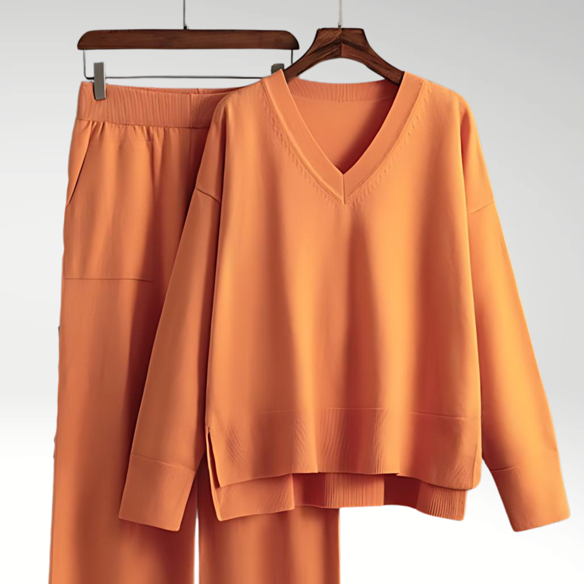 Vérae | Ensemble deux pièces V-neck de luxe