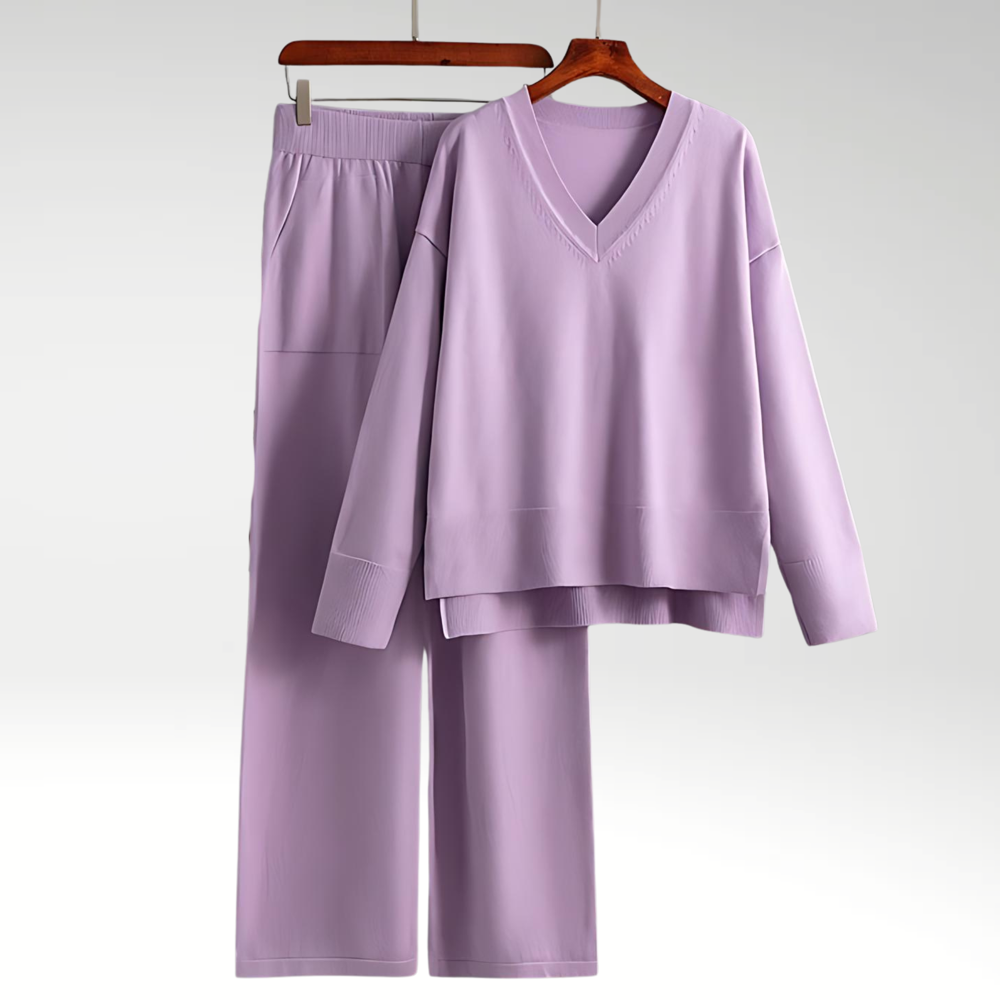 Vérae | Ensemble deux pièces V-neck de luxe
