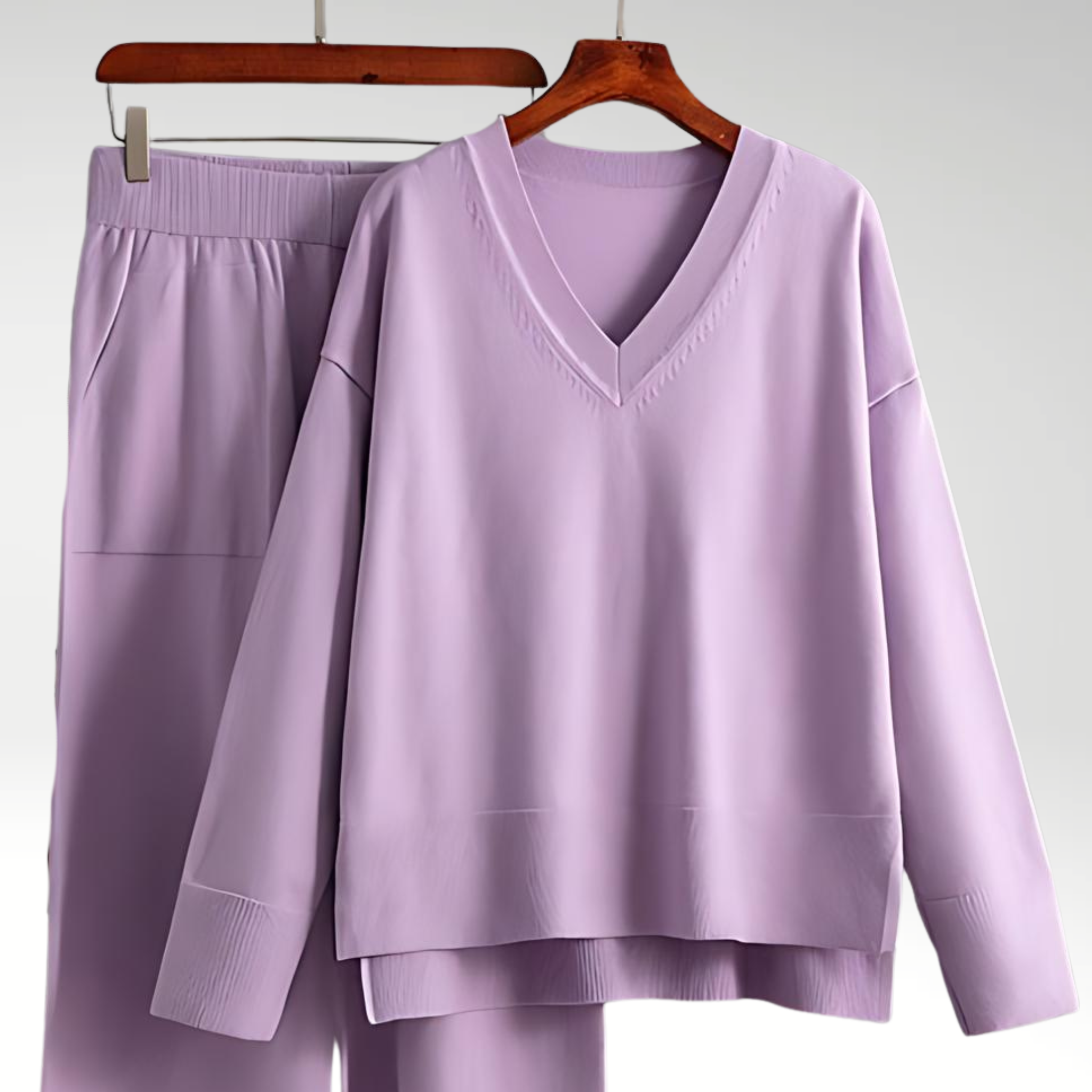 Vérae | Ensemble deux pièces V-neck de luxe