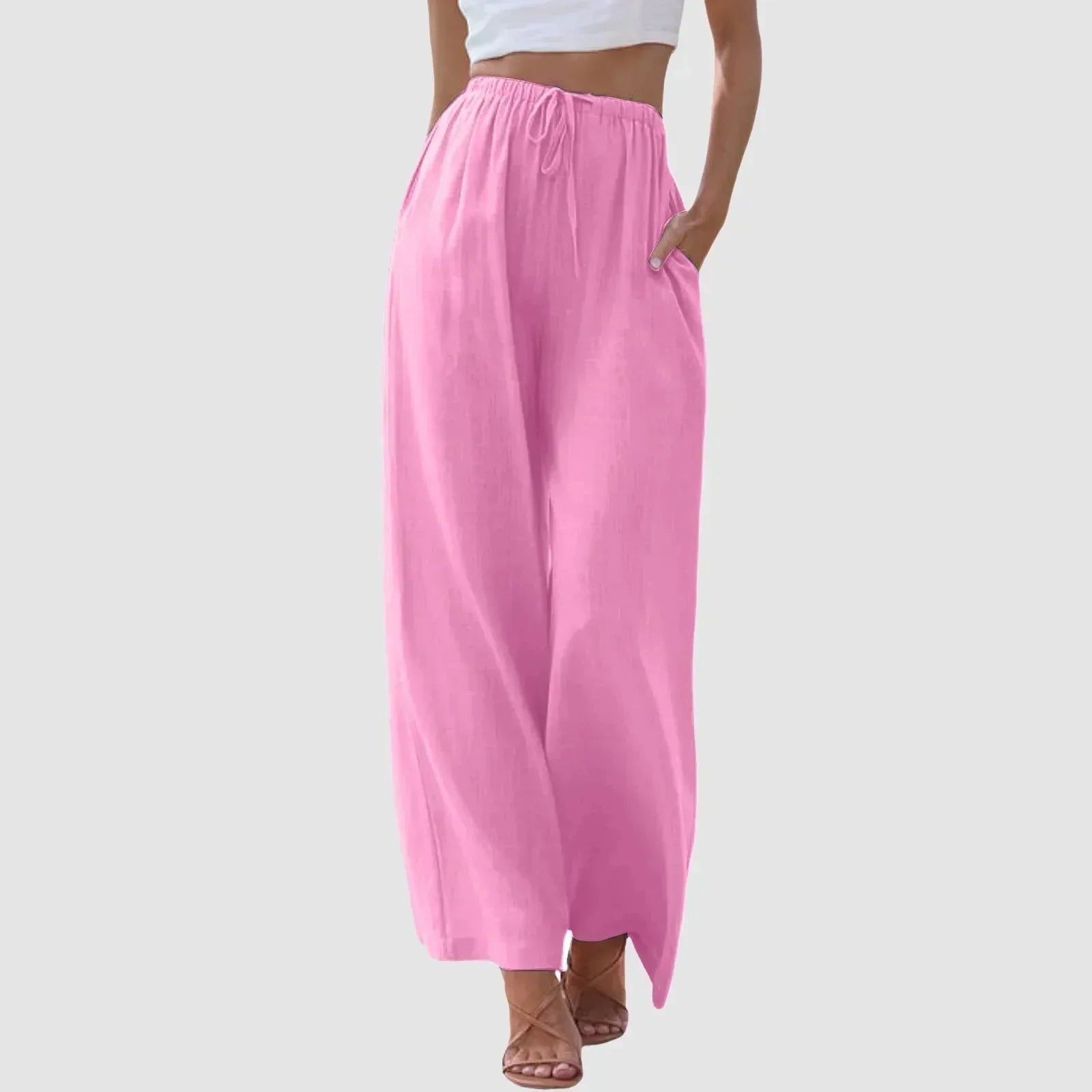Vérae | Pantalon Taille Haute à Jambes Amples