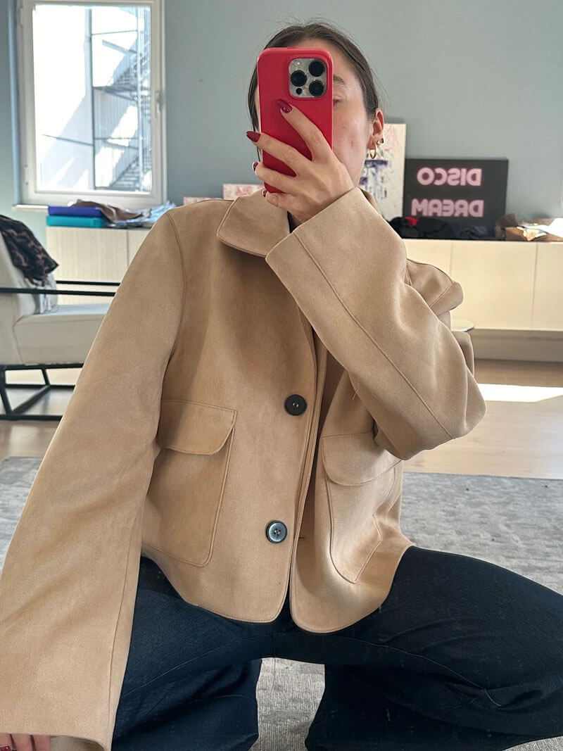 Vérae | Veste en faux daim