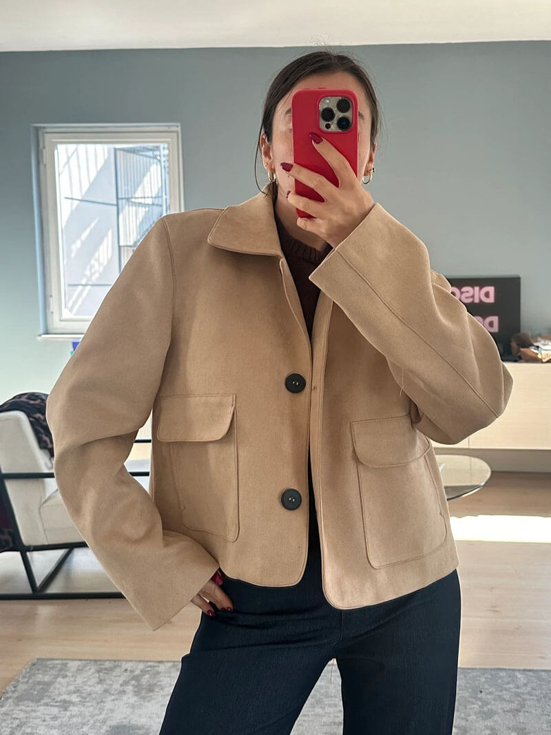 Vérae | Veste en faux daim