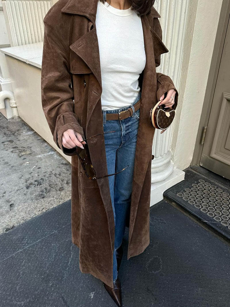 Vérae | Trench-coat en daim