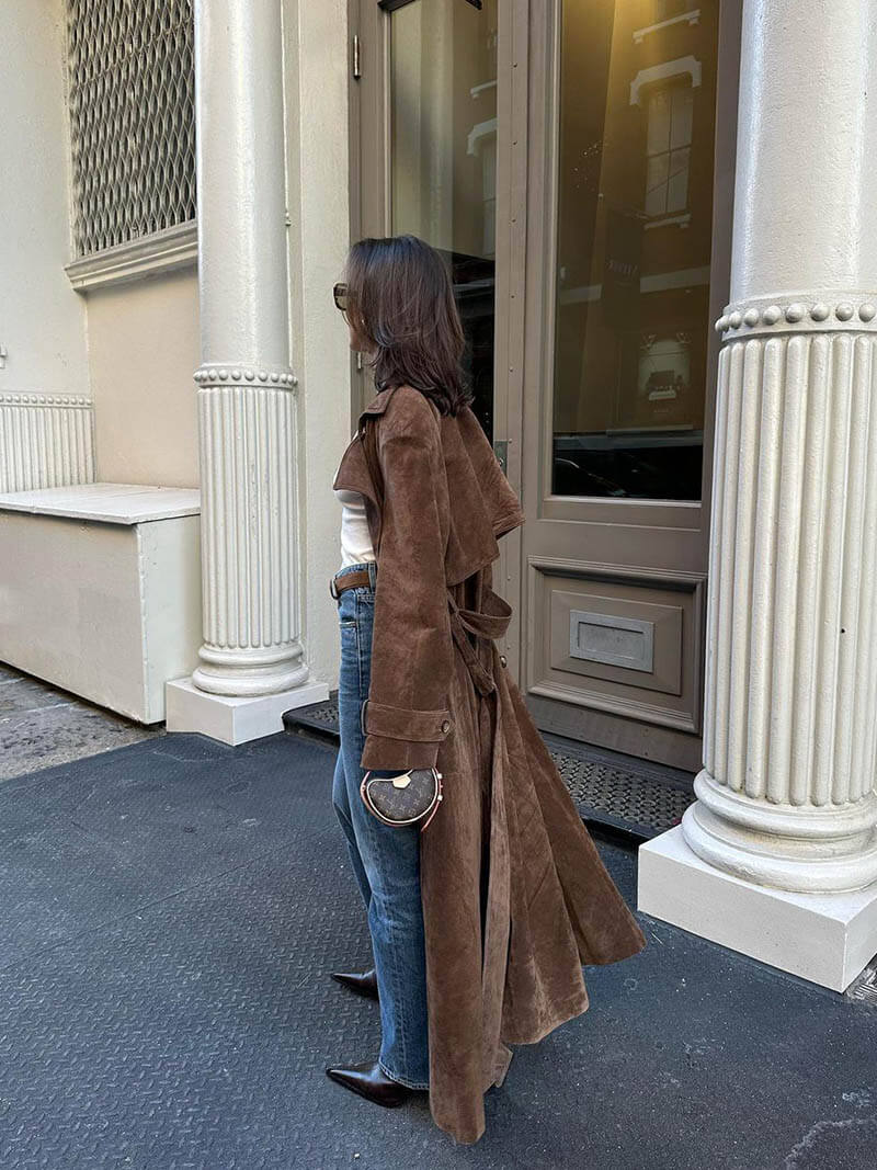 Vérae | Trench-coat en daim