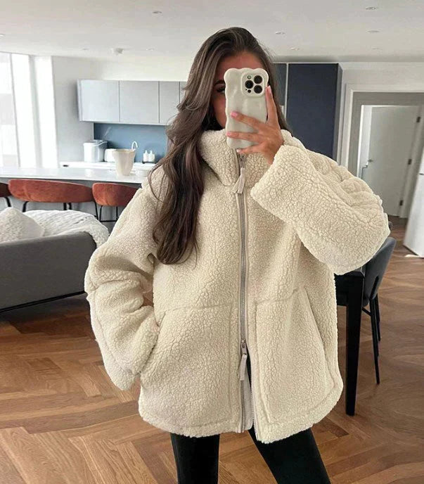 Vérae | Veste en polaire teddy