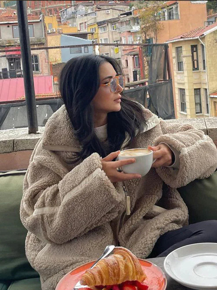 Vérae | Veste en polaire teddy