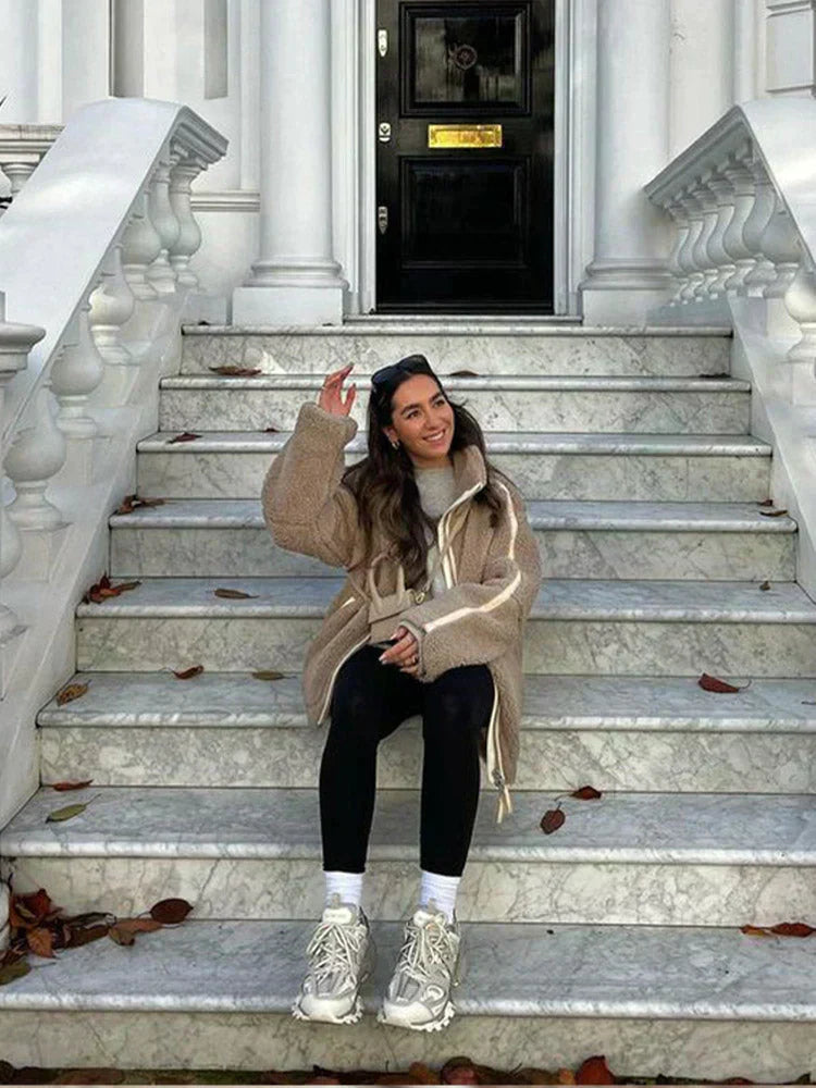 Vérae | Veste en polaire teddy